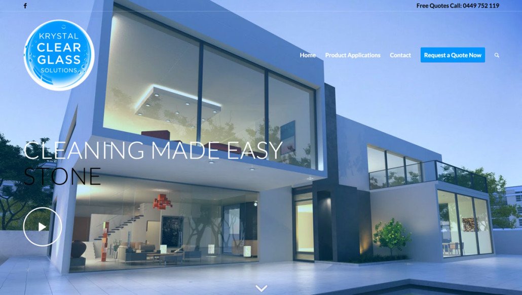 Krystal Clear Glass Solutions Website